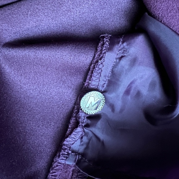 Bob Mackie Wearable Art Purple Firebird/Phoenix Embroidered Jacket and Pants Set - Picture 10 of 16